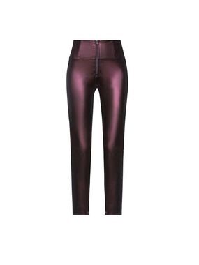 FREDDY WR.UP metallic deep purple high waisted Faux leather leggings Sz L NWT
